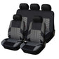 ⏰Car Seat Covers for 5 Seats Universal, Fabric Breathable Car Front & Rear Seat Protectors, Airbag Compatible, Full Protection, Fits Most Cars Trucks Vans SUVs, Red Gray Black Blue Seat Covers