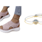 Women's Knit Platform Sandals – Breathable, Cloud-Soft & Light
