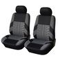 ⏰Car Seat Covers for 5 Seats Universal, Fabric Breathable Car Front & Rear Seat Protectors, Airbag Compatible, Full Protection, Fits Most Cars Trucks Vans SUVs, Red Gray Black Blue Seat Covers