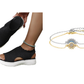 Women's Knit Platform Sandals – Breathable, Cloud-Soft & Light