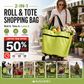 🔥Limited Offer⚡55K+ SOLD!🛍️2-in-1 Convertible shopping tote – hides wheels, holds 20kg, expands with zipper!✅Factory direct sales
