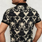 Men's Cooling Stretch Stand Collar 3D Floral Shirt