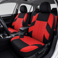 ⏰Car Seat Covers for 5 Seats Universal, Fabric Breathable Car Front & Rear Seat Protectors, Airbag Compatible, Full Protection, Fits Most Cars Trucks Vans SUVs, Red Gray Black Blue Seat Covers