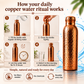 💧Premium Water Bottle Made of 100% Solid Copper – Plastic-Free and Inspired by Ayurveda