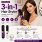 💇‍♀️🔥 3-in-1 Cordless Hair Straightening Brush – Straighten, Curl & Detangle – USB-C Rechargeable with 4 Heat Settings – Perfect Hair Anywhere! ✨