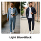 Men’s Casual Solid Color 2-Piece Set – Jacket & Pants