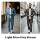 Men’s Casual Solid Color 2-Piece Set – Jacket & Pants
