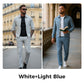 Men’s Casual Solid Color 2-Piece Set – Jacket & Pants