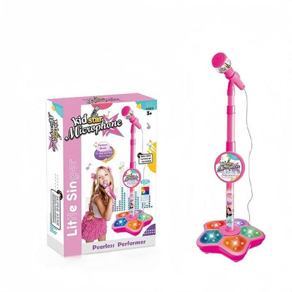 🎅Hot Sale 60% Off🎁 Microphone Toy, Karaoke Machine Toy with Light