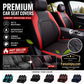 🔥Over 50,000 Sold 🚗 9-Piece Quilted Faux Leather Seat Covers – Car Interior Accessory ⏰