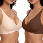 💗💗💗LAST DAY SALE 50% OFF⚡50K+ SOLD!💕 Jelly Wireless Womens Comfortable Wireless Bras Push Up Bralettes Seamless Tshirts Bras Deep V Everyday Bras
