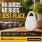🔥Limited time offer Buy 1 get 1 free！🐦No more trouble from birds, beasts and locusts！Portable Ultrasonic Bird Repellent Keychain