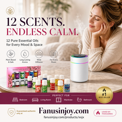 🎁🌺The fresh scent lifts your mood！🌷12-Pack Water Soluble Essential Oils Set