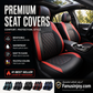 🔥Over 50,000 Sold 🚗 9-Piece Quilted Faux Leather Seat Covers – Car Interior Accessory ⏰