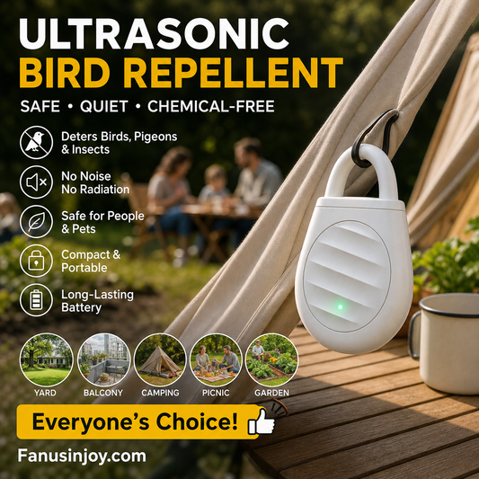 🔥Limited time offer Buy 1 get 1 free！🐦No more trouble from birds, beasts and locusts！Portable Ultrasonic Bird Repellent Keychain