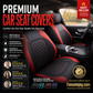 🔥Over 50,000 Sold 🚗 9-Piece Quilted Faux Leather Seat Covers – Car Interior Accessory ⏰