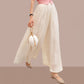 Glazed Ice Silk Floor-Length Wide-Leg Culottes