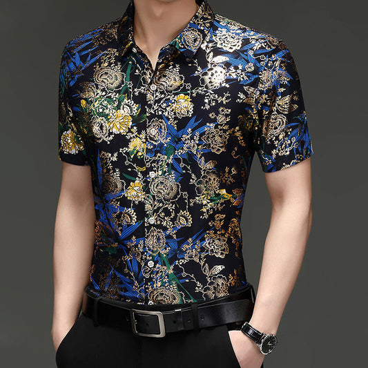 💥Limited time offer 41% OFF⌛Men's Trendy Pattern Breathable Short Sleeve Shirt