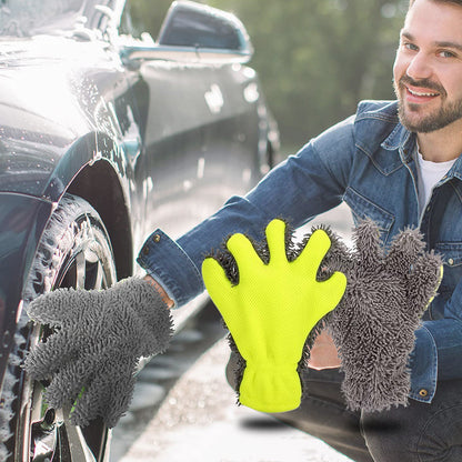 💚BUY 1 GET 1 FREE 💚Double Sided Five Finger Car Wash Gloves