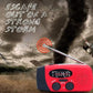 Multifunction Portable Solar Powered Emergency Radio