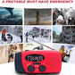 Multifunction Portable Solar Powered Emergency Radio