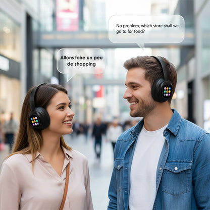 🎧 50% OFF NOW! ✨ AI Bluetooth Headphones - Smart LCD Display & Voice Assistant with Premium Sound Quality for Music & Calls 📱✨