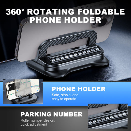 📱 BUY 2 GET 1 FREE! ✨ 360° Rotating Foldable Phone Holder – Universal Compatibility, Anti-Slip Base for Desk/Car/Travel 🚗💻📦