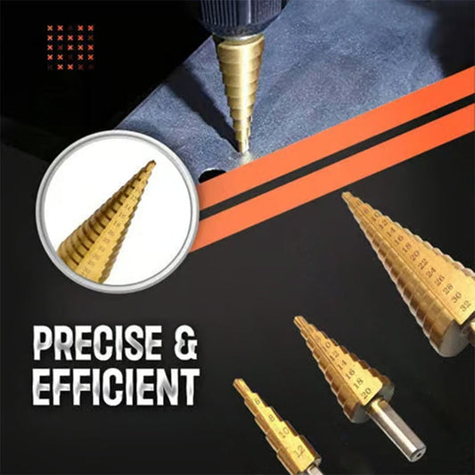 6 PCS Pagoda-Shaped Drill Bits Set with Storage Case