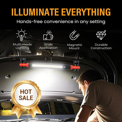 ⏰3000LM LED Work Light – Magnetic + hook, 5200mAh battery, 360° rotation. Type‑C fast charge. Bright as day anywhere! 🔋✨