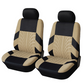 ⏰Car Seat Covers for 5 Seats Universal, Fabric Breathable Car Front & Rear Seat Protectors, Airbag Compatible, Full Protection, Fits Most Cars Trucks Vans SUVs, Red Gray Black Blue Seat Covers