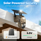 ⚡ 4MP Solar PTZ Camera – 355° pan & tilt, eliminates blind spots. 🌧️