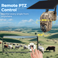 ⚡ 4MP Solar PTZ Camera – 355° pan & tilt, eliminates blind spots. 🌧️