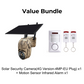 ⚡ 4MP Solar PTZ Camera – 355° pan & tilt, eliminates blind spots. 🌧️