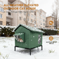 ✨Foldable Raised Outdoor Cat Shelter, Weatherproof Insulated Pet House For Garden & Backyard🐈