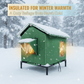 ✨Foldable Raised Outdoor Cat Shelter, Weatherproof Insulated Pet House For Garden & Backyard🐈