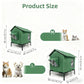 ✨Foldable Raised Outdoor Cat Shelter, Weatherproof Insulated Pet House For Garden & Backyard🐈
