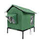 ✨Foldable Raised Outdoor Cat Shelter, Weatherproof Insulated Pet House For Garden & Backyard🐈