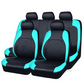 🔥Over 50,000 Sold 🚗 9-Piece Quilted Faux Leather Seat Covers – Car Interior Accessory ⏰