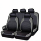 🔥Over 50,000 Sold 🚗 9-Piece Quilted Faux Leather Seat Covers – Car Interior Accessory ⏰