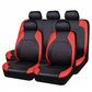 🔥Over 50,000 Sold 🚗 9-Piece Quilted Faux Leather Seat Covers – Car Interior Accessory ⏰