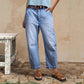 ⏳Time-Limited Special⏰Women's High Waisted Wide Leg Denim Shorts – Leg-Lengthening & Vintage Wash – Casual Cropped Jeans 👒