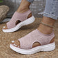Women's Knit Platform Sandals – Breathable, Cloud-Soft & Light