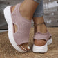 Women's Knit Platform Sandals – Breathable, Cloud-Soft & Light