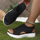 Women's Knit Platform Sandals – Breathable, Cloud-Soft & Light