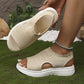 Women's Knit Platform Sandals – Breathable, Cloud-Soft & Light