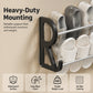 Drill‑Free Wall‑Mounted Shoe Rack‑Vertical Space‑Saver Carbon Steel Shoe Organizer, Anti‑Rust No‑Drill Storage Rack for Entryway Bathroom & Closet