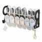 Drill‑Free Wall‑Mounted Shoe Rack‑Vertical Space‑Saver Carbon Steel Shoe Organizer, Anti‑Rust No‑Drill Storage Rack for Entryway Bathroom & Closet