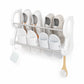 Drill‑Free Wall‑Mounted Shoe Rack‑Vertical Space‑Saver Carbon Steel Shoe Organizer, Anti‑Rust No‑Drill Storage Rack for Entryway Bathroom & Closet