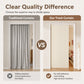 Drill-Free Folding Door Curtain with Adhesive Slide Track