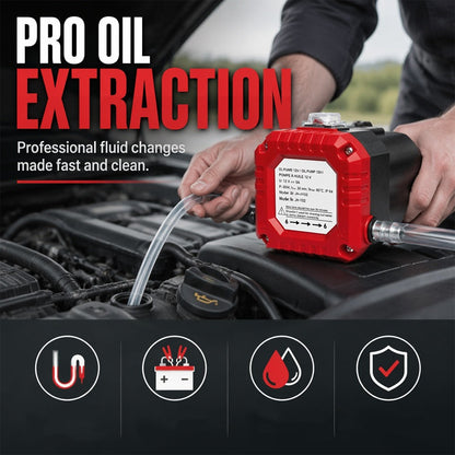 ⚙️ Portable Electric Engine Oil Extractor Pump, 12V Fluid Transfer Suction Pump for Car Motorcycle Vehicle Oil Change Maintenance